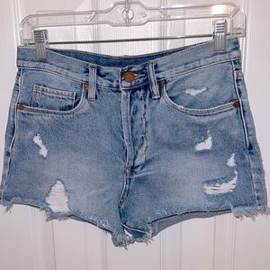 Light wash Jean shorts